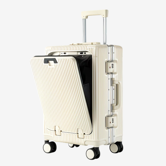 Loyora Empire Cream Carry-On Suitcase