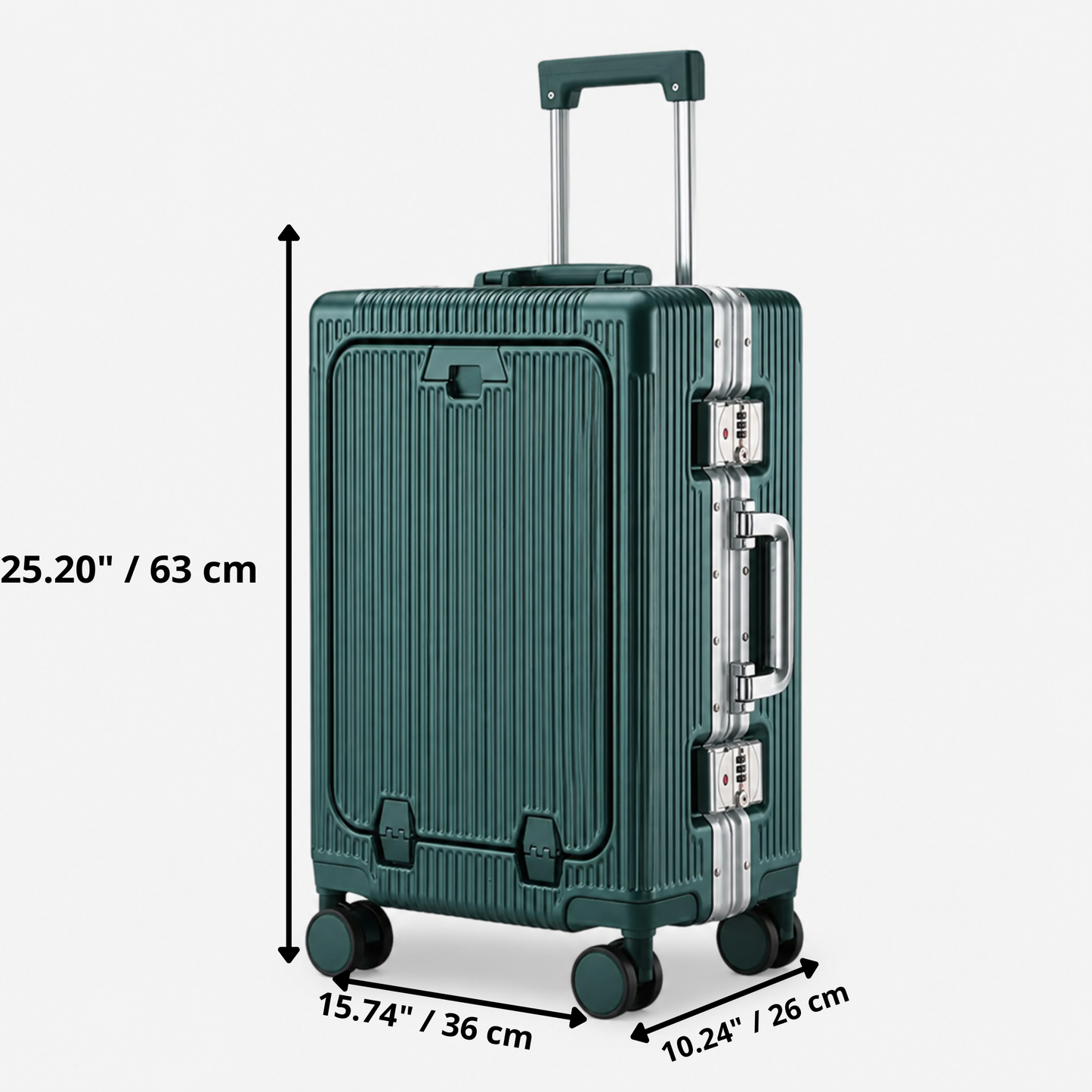 Loyora Empire Cream Carry-On Suitcase