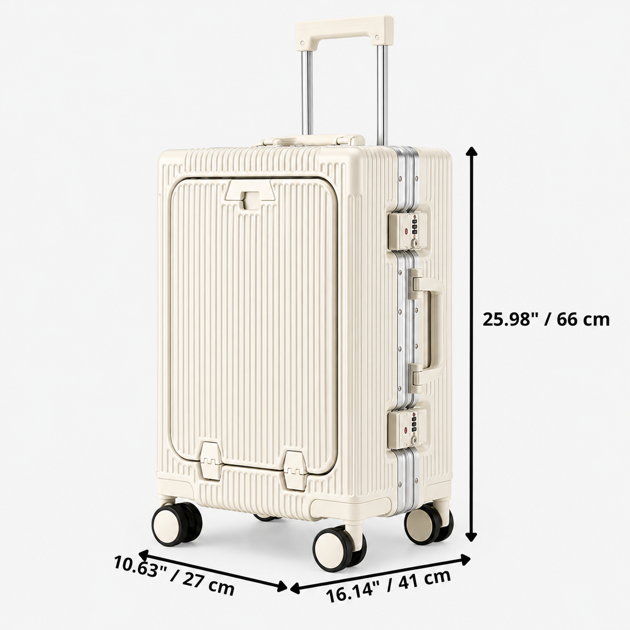 Loyora Empire Green Carry-On Suitcase