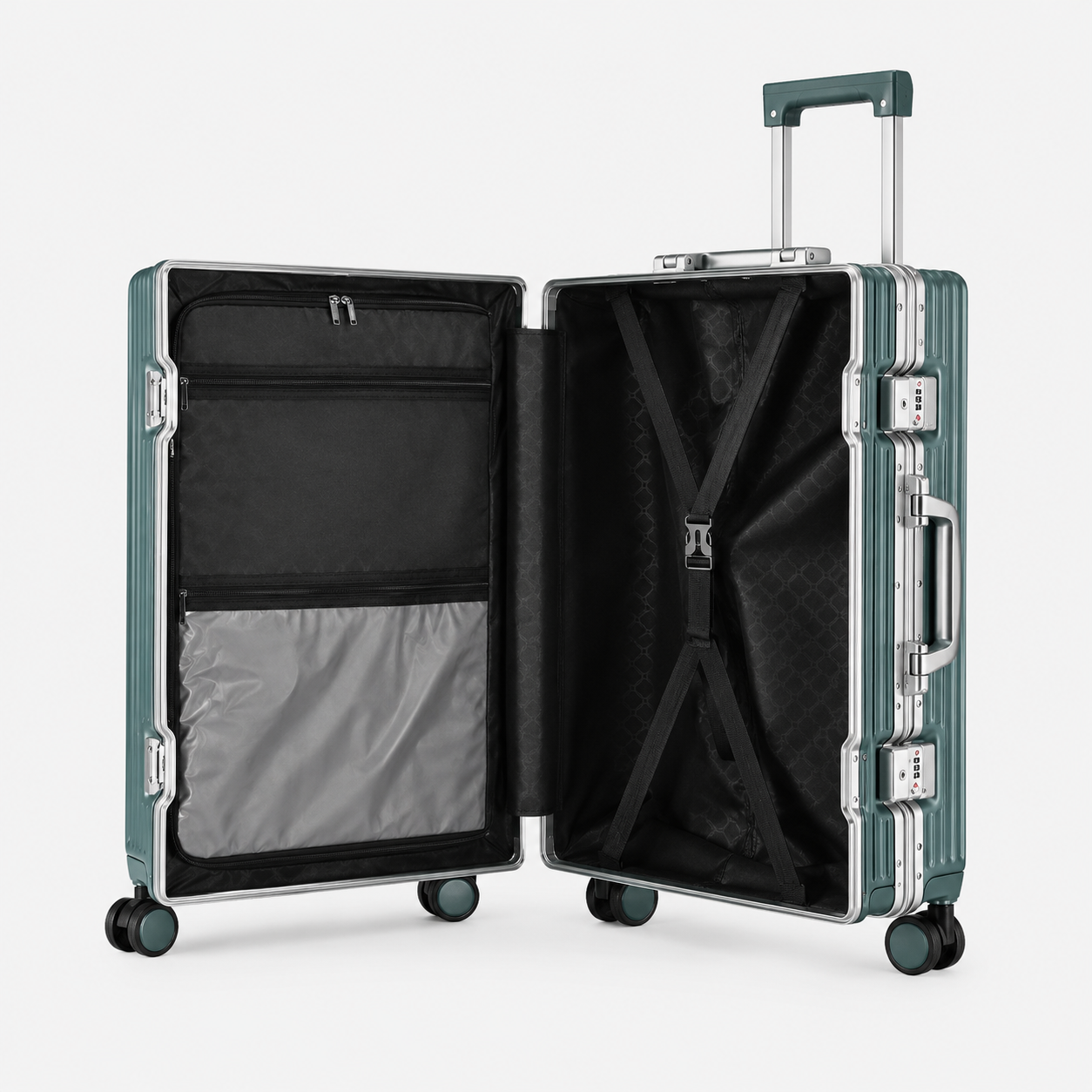 Loyora Empire Green Carry-On Suitcase