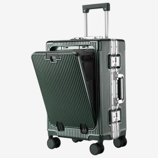 Loyora Empire Green Carry-On Suitcase
